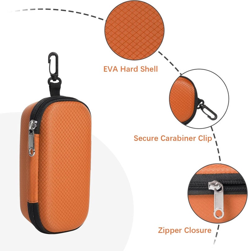 Bukere Double Eyeglasses Case with Adjustable Slots, EVA Hard-shell Travel Dual Glasses Sunglasses Organizer for Men Women - Image 3